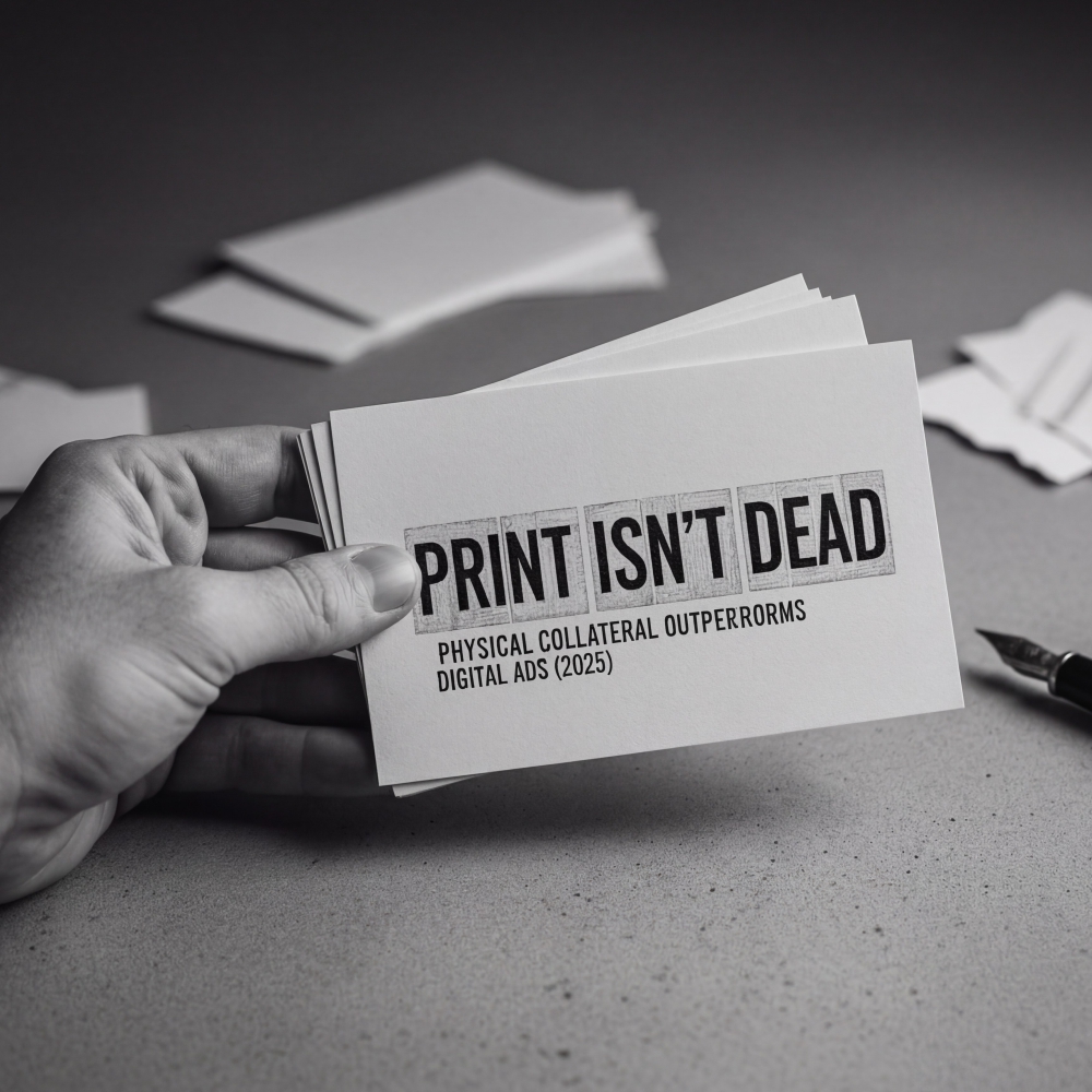 Print Isn’t Dead: How Physical Collateral Is Outperforming Digital Ads in 2025